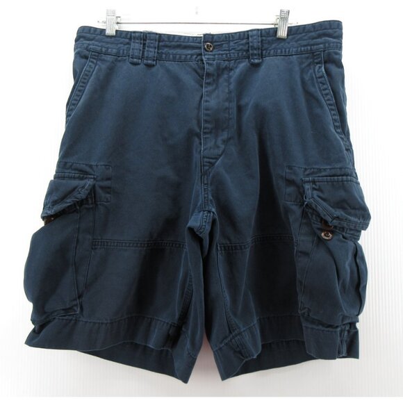 VINTAGE Ralph Lauren Polo Shorts 36 Cargo Chino Baggy Loose Utility Y2K - Picture 1 of 11